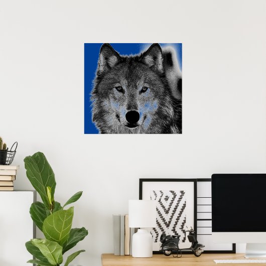Wolf Artwork Poster (Heimbüro)