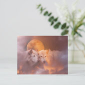 Wolf Artwork Postkarte (Stehend Vorderseite)