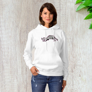 Wolf attackiert Frauen Hoodie