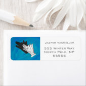 Wolf auf Blau (Insitu)