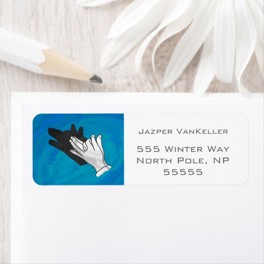 Wolf auf Blau (Insitu)