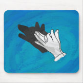 Wolf auf Blue Mousepad (Vorne)