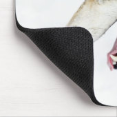 Wolf auf der Kugel Mousepad (Ecke)