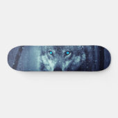 Wolf auf der Schneedecke Skateboard (Horizontal)
