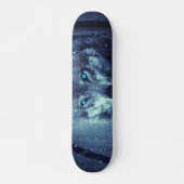 Wolf auf der Schneedecke Skateboard (Vorne)