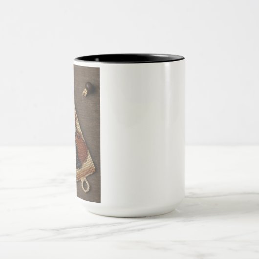 Wolf auf einer Violinblende Tasse (Zentrum)