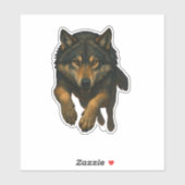 Wolf-Aufkleber Aufkleber (Blatt)