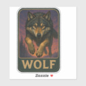 Wolf-Aufkleber Aufkleber (Blatt)