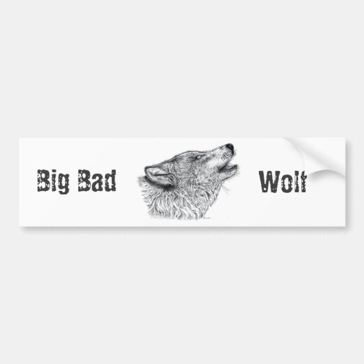 Wolf Autoaufkleber (Vorne)