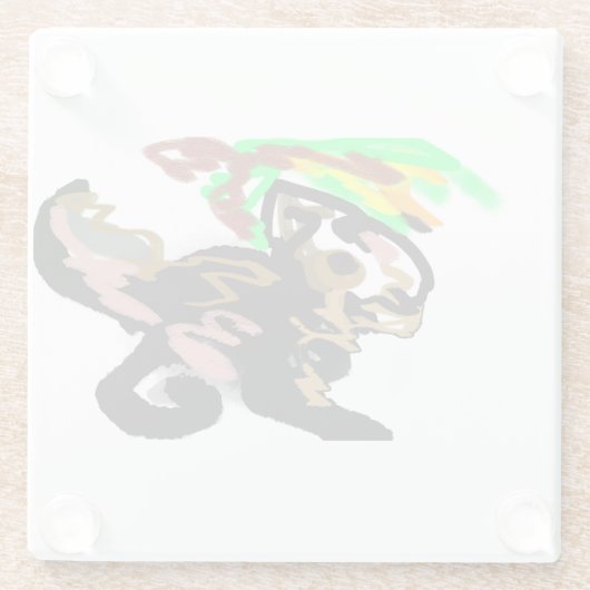 Wolf autumn joy glasuntersetzer (Rückseite)