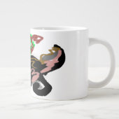 Wolf autumn joy Jumbo-Tasse (Rechts)