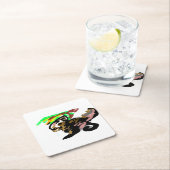 Wolf autumn joy rechteckiger pappuntersetzer (Vor Ort)