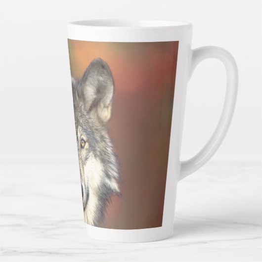 "Wolf Aware" Milchtasse (Rechts)