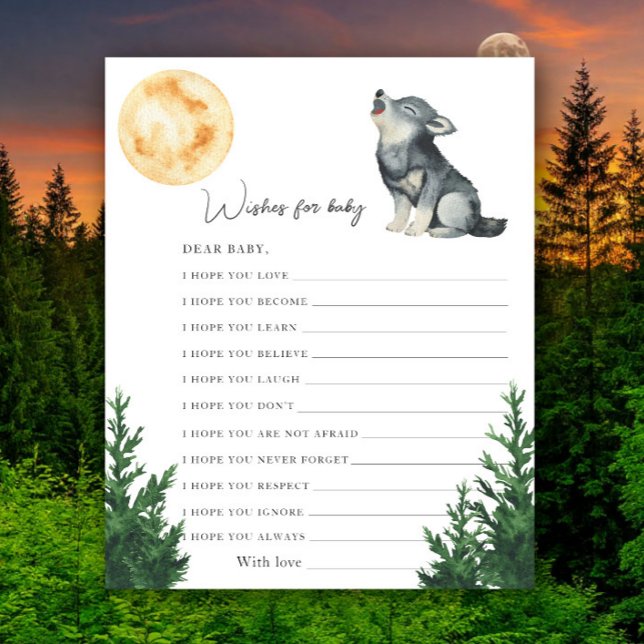 Wolf-Baby-Party - Wünsche fürs Baby (Von Creator hochgeladen)