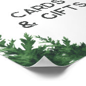 Wolf Baby Shower Cards and gifts  Poster (Ecke)