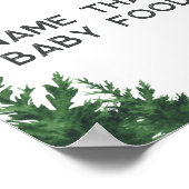 Wolf Baby Shower Name that baby food Poster (Ecke)