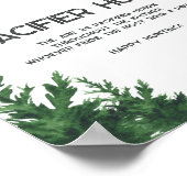 Wolf baby shower - Pacifier hunt game Poster (Ecke)