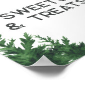 Wolf Baby Shower Sweets and Treats Poster (Ecke)