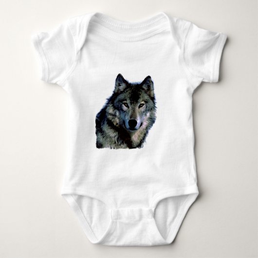 Wolf Baby Strampler (Vorderseite)