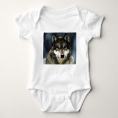 Wolf Baby Strampler (Vorderseite)