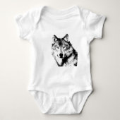 Wolf Baby Strampler (Vorderseite)