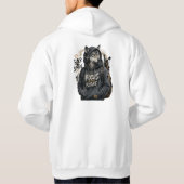 Wolf Back School Streetwear Kapuzenpullover Hoodie (Rückseite)