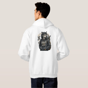 Wolf Back School Streetwear Kapuzenpullover Hoodie