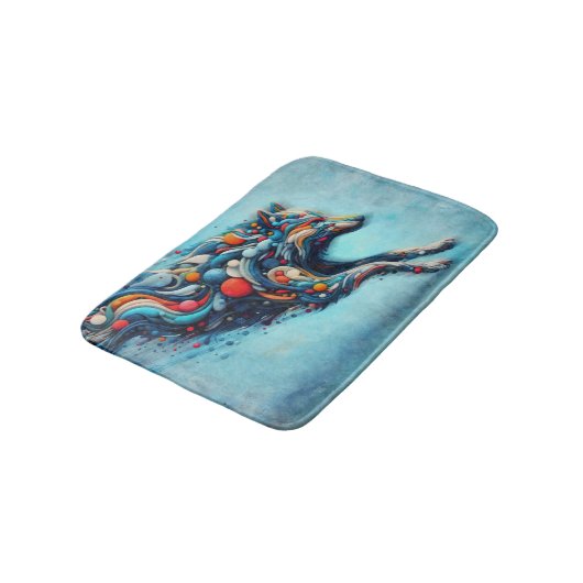 Wolf Badematte (Schrägansicht)