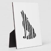 WOLF BAR CODE Howl Barcode Muster Design Fotoplatte (Seite)