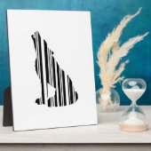 WOLF BAR CODE Howl Barcode Muster Design Fotoplatte (Seite)