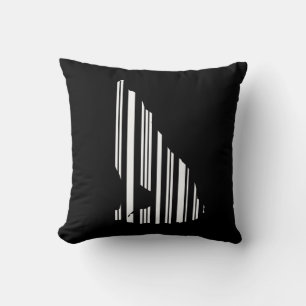 WOLF BAR CODE Howl Barcode-Musterdesign Kissen