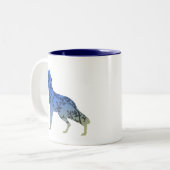 Wolf Baum Zweifarbige Tasse (Vorderseite Links)