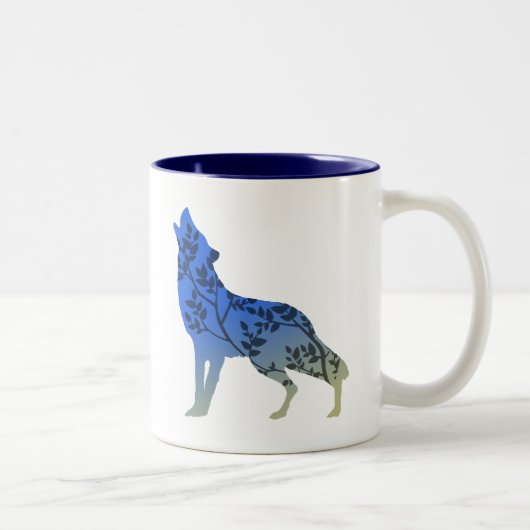 Wolf Baum Zweifarbige Tasse (Rechts)