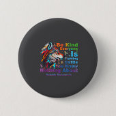 Wolf Be Kind Suicide Awareness Mental Health Suprt Button (Vorderseite)