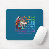 Wolf Be Kind Suicide Awareness Mental Health Suprt Mousepad (Mit Mouse)