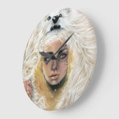 Wolf Beauty Clock Große Wanduhr (Winkel)
