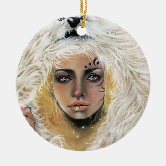 Wolf Beauty Ornament (Vorne)