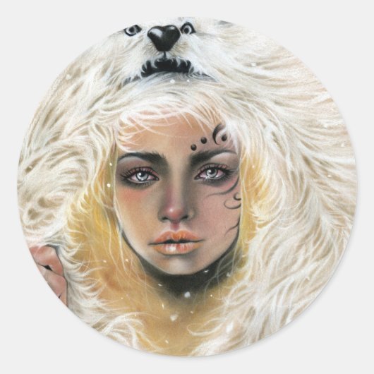 Wolf Beauty Stickers (Vorderseite)