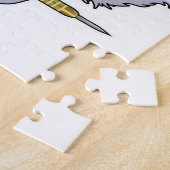 Wolf bei Darts mit Dart Puzzle (Seite)