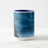 Wolf bei der Tasse der Keramik Moonlightt (Zentrum)