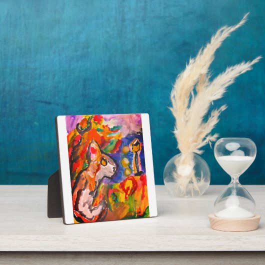 Wolf bei Nacht Fotoplatte (InSitu)