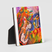 Wolf bei Nacht Fotoplatte (Vorderseite)