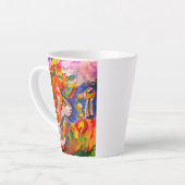 Wolf bei Nacht Milchtasse (Linke Ecke)