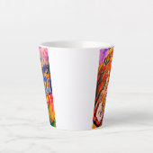 Wolf bei Nacht Milchtasse (Vorderseite)