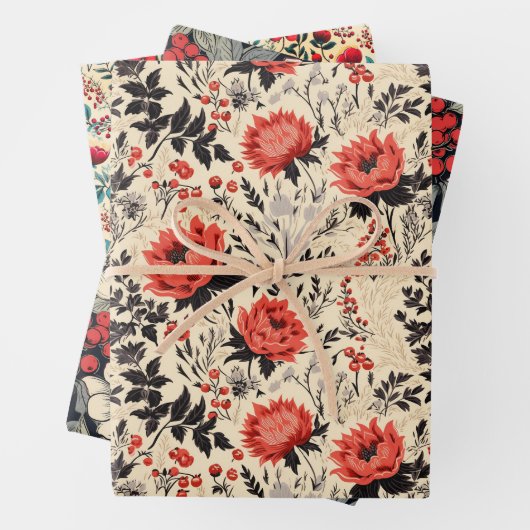 Wolf Berry Geschenkpapier Set (Beispiel)