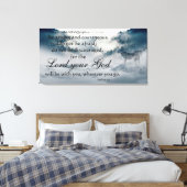 Wolf-Bible Verse Leinwanddruck (Insitu (Schlafzimmer))
