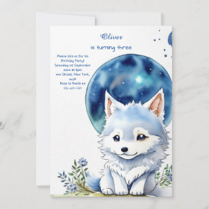 Wolf Birthday Einladung