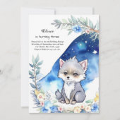 Wolf Birthday Einladung (Vorderseite)