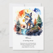 Wolf Birthday Einladung (Vorderseite)