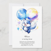 Wolf Birthday Einladung (Vorderseite)